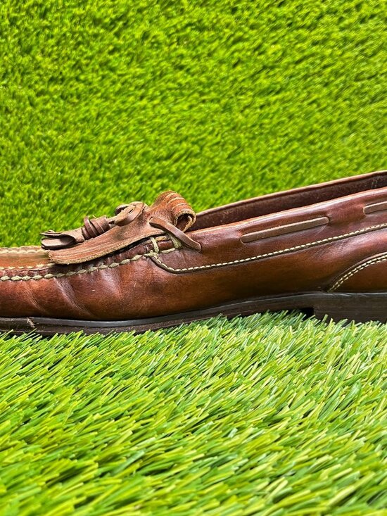 Cole Haan Country Handsewn Mens Size 9.5 Brown Classic Pinch Tassel Loafer Shoes main image 9